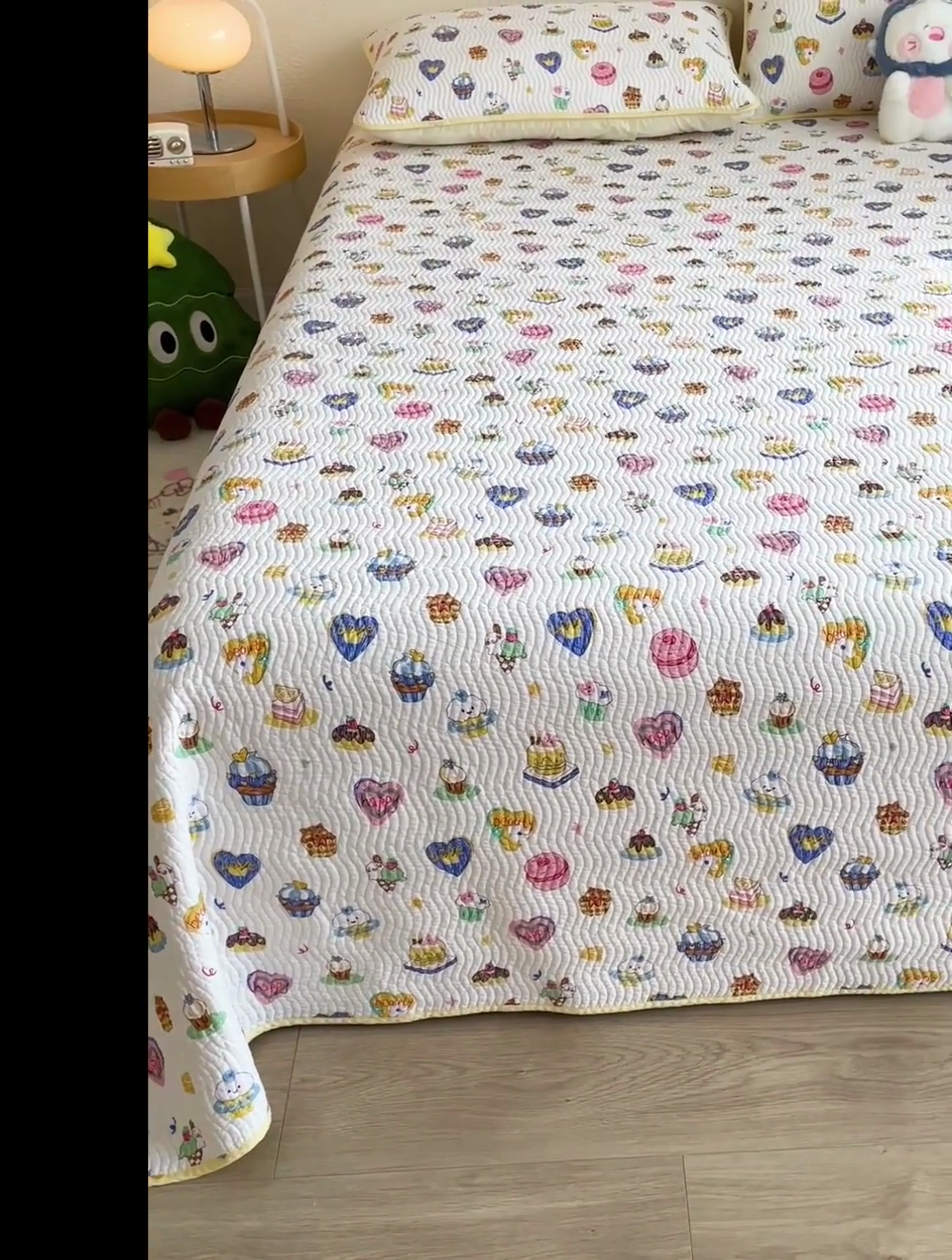 91家纺网 家纺一手货源 找家纺 羽爱家纺 2025全棉13372新疆棉花床盖三件套 糖果派对