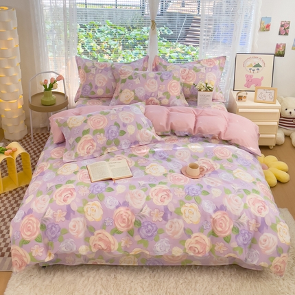 （总）春雨家居 2025新款全棉喷气印花系列单被套