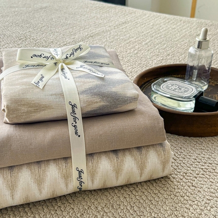 91家纺网 家纺一手货源 找家纺 （总）一比一家纺 2025新款全棉母婴级抗菌有氧全棉双层纱亲肤全棉小清新印花三件套四件套