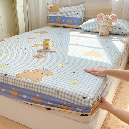 91家纺网 家纺一手货源 找家纺 （总）寻米 2024新款全棉印花床笠