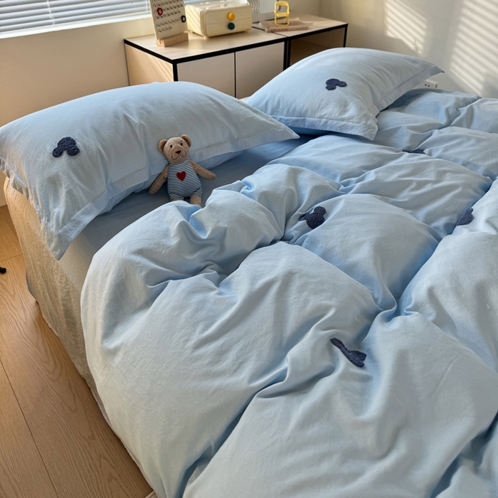 91家纺网 家纺一手货源 找家纺 （总）布可家纺 2025新款水洗棉毛巾绣四件套