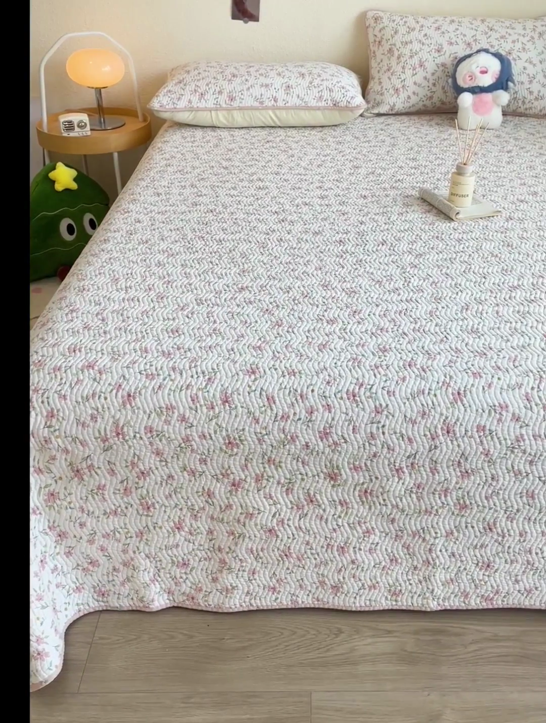 91家纺网 家纺一手货源 找家纺 羽爱家纺 2025全棉13372新疆棉花床盖三件套 点点