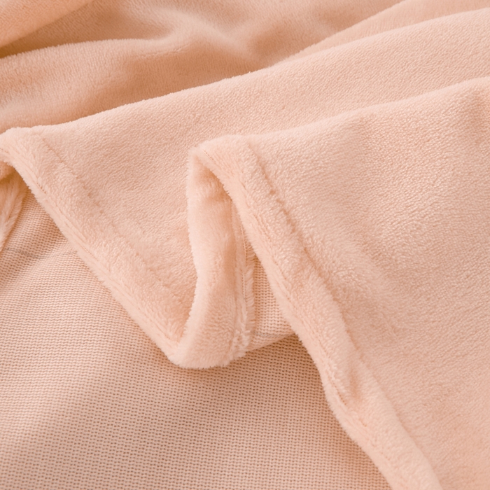 91家纺网 家纺一手货源 找家纺 棉乐町 2025新款纯色牛奶绒床单素色床单跨境外贸直播爆款 绯玉色