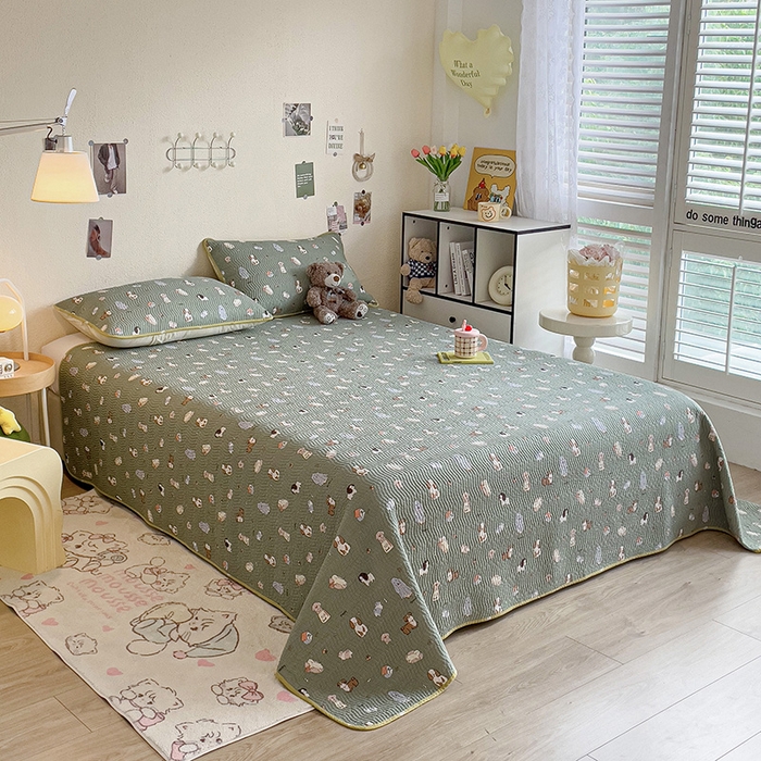 91家纺网 家纺一手货源 找家纺 羽爱家纺 2025全棉13372新疆棉花床盖三件套 汪汪派对