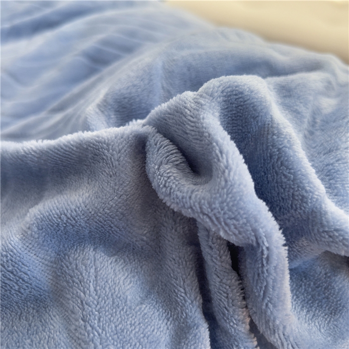 91家纺网 家纺一手货源 找家纺 十个点家纺 2024新款牛奶绒夹棉床盖三件套-唯美系列 唯美-爱尔蓝