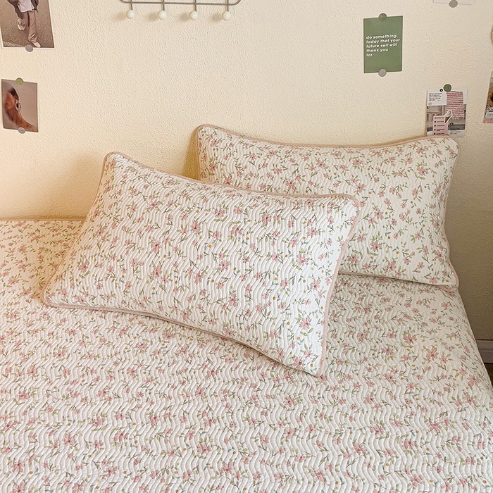 91家纺网 家纺一手货源 找家纺 羽爱家纺 2025全棉13372新疆棉花床盖四件套 点点