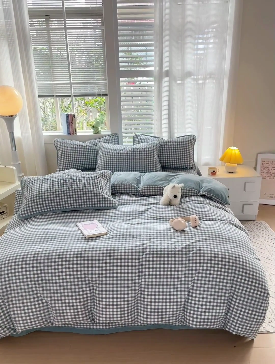 91家纺网 家纺一手货源 找家纺 羽爱家纺 2024新款全棉色织水洗宝宝绒床盖四件套 君子兰