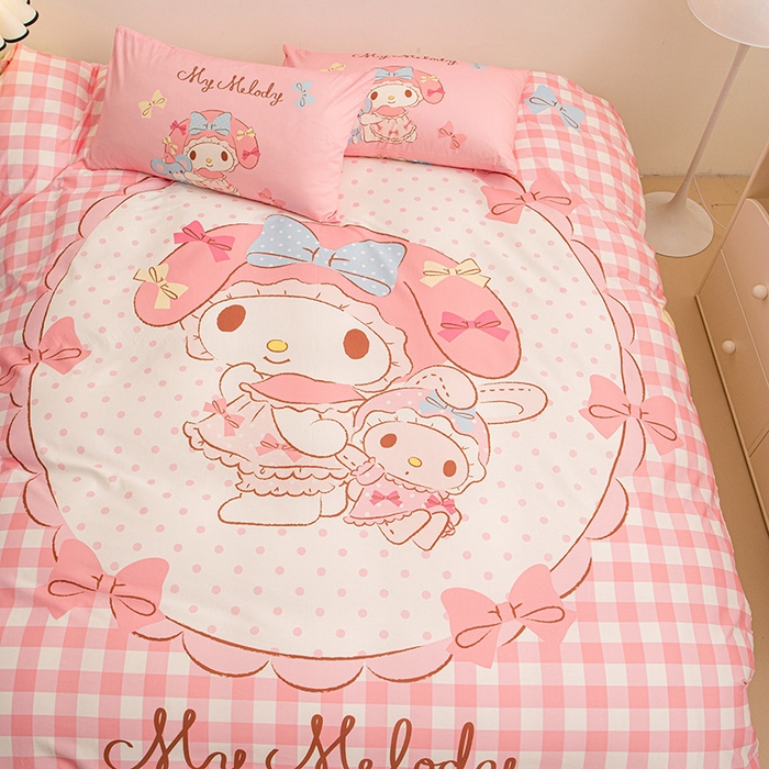 91家纺网 家纺一手货源 找家纺 睡棉坊 2024新款库洛米正版带标可拆洗冬被A版全棉13070B版豆豆绒单被套绒被子 玩偶美乐蒂