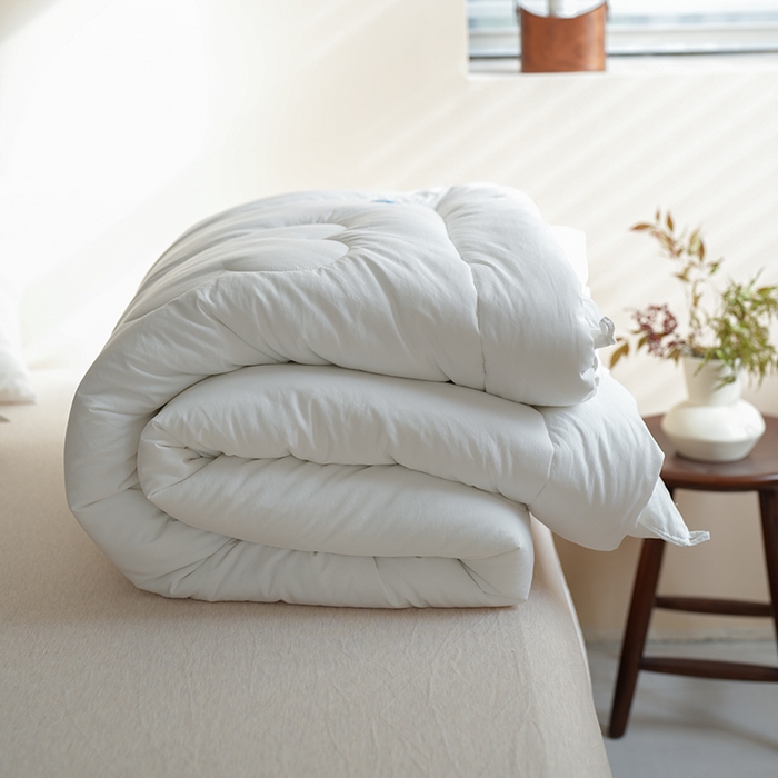 91家纺网 家纺一手货源 找家纺 （总）小春日和 2024新款白色抗菌被芯双人被子2m加厚保暖冬被春秋被6斤白色柔软被芯1.5m加大被