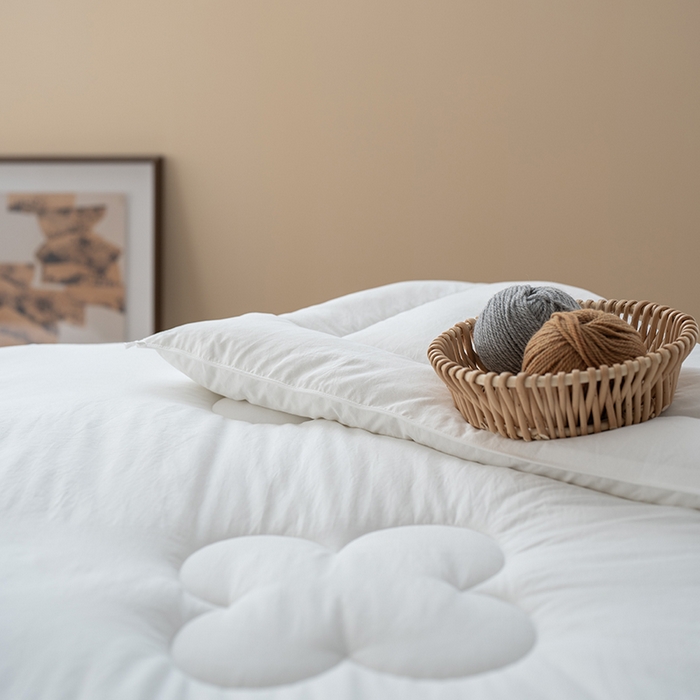 91家纺网 家纺一手货源 找家纺 （总）小春日和 2024新款白色抗菌被芯双人被子2m加厚保暖冬被春秋被6斤白色柔软被芯1.5m加大被