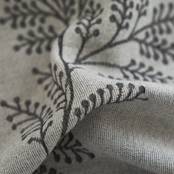 91家纺网 家纺一手货源 找家纺 慕尚家纺 2025新款磨毛提花双层纱四件套 慕叶灰