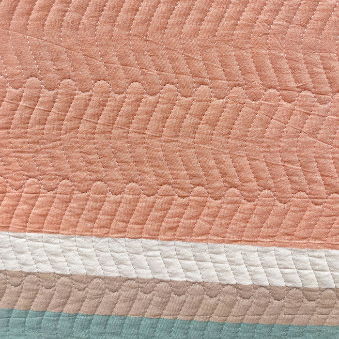 91家纺网 家纺一手货源 找家纺 羽爱家纺 2024新款全棉色织水洗宝宝绒床盖四件套 绿橘