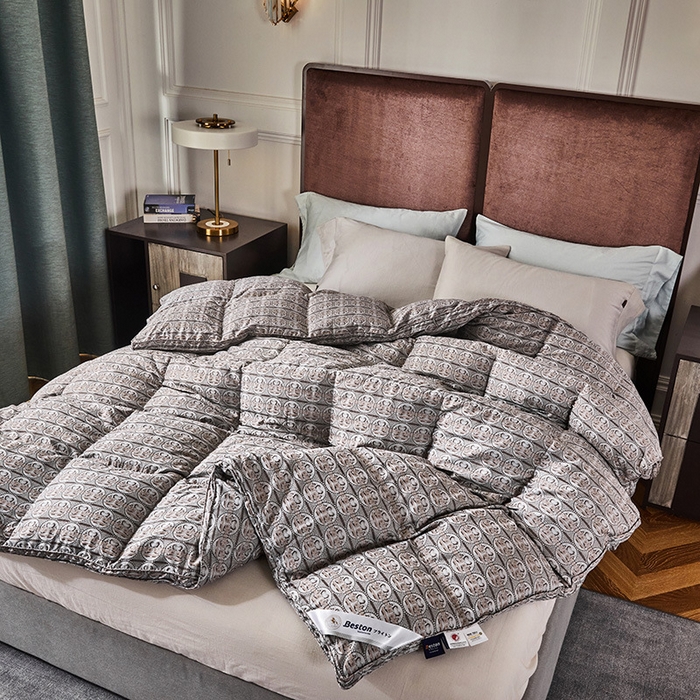 91家纺网 家纺一手货源 找家纺 （总）颐羽达 厂家供应纯棉色织双层羽绒被被壳 自充绒半成品鹅绒被被壳批发