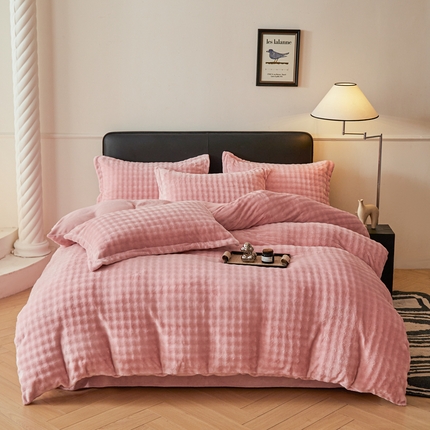 91家纺网 家纺一手货源 找家纺 （总）怡源梦 2024新款牛奶泡泡绒四件套