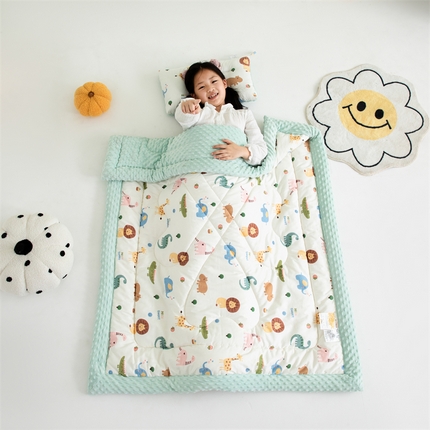 91家纺网 家纺一手货源 找家纺 （总）嗨皮宝贝 2024新款全棉儿童豆豆被空调被夏凉被幼儿园宝宝午睡春秋四季通用