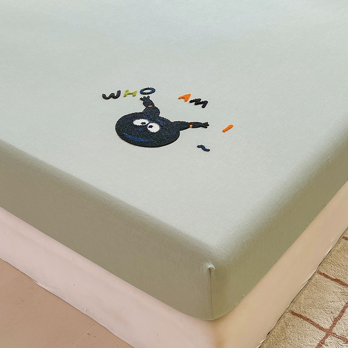 91家纺网 家纺一手货源 找家纺 （总）3C 2024新款全棉色织水洗棉可爱毛巾绣床笠