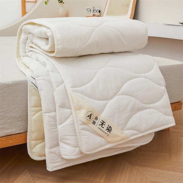 91家纺网 家纺一手货源 找家纺 （总）3C 新款A类无染全棉抑菌棉花夹棉床护垫