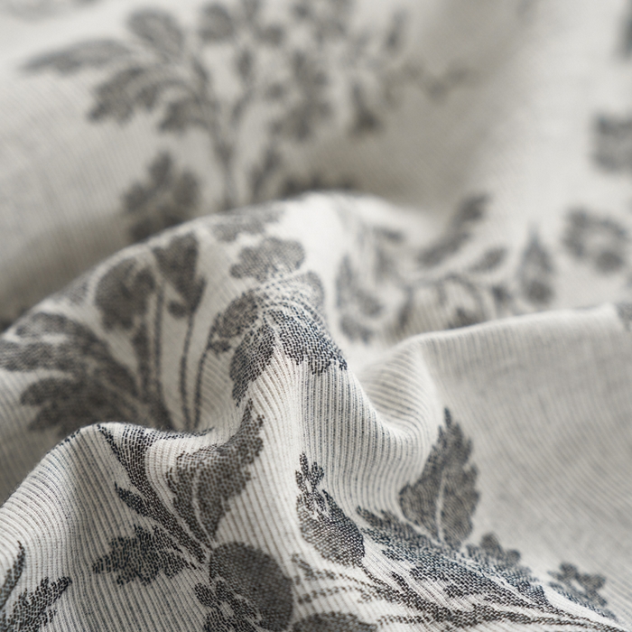 91家纺网 家纺一手货源 找家纺 慕尚家纺 2025新款磨毛提花双层纱四件套 清雅灰