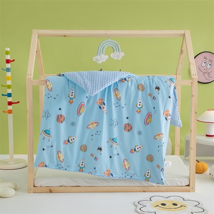 91家纺网 家纺一手货源 找家纺 （总）嗨皮宝贝 2024新款全棉儿童豆豆被空调被夏凉被幼儿园宝宝午睡春秋四季通用