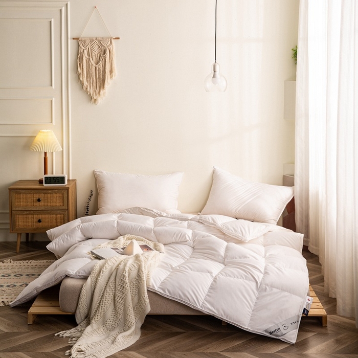 91家纺网 家纺一手货源 找家纺 （总）颐羽达 厂家供应自充绒半成品内胆芯布料 柔赛丝纯色单立体羽绒被壳