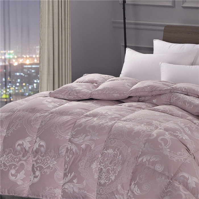 91家纺网 家纺一手货源 找家纺 （总）颐羽达 新款柔赛丝提花双层羽绒被被壳 防钻绒鹅绒被内胆芯被壳