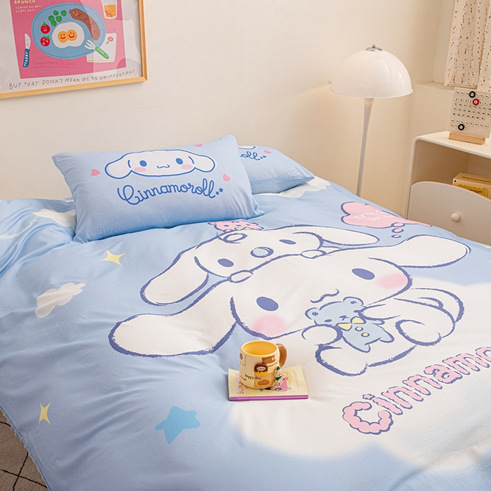 91家纺网 家纺一手货源 找家纺 睡棉坊 2024新款库洛米正版带标可拆洗冬被A版全棉13070B版豆豆绒单被套绒被子 云朵玉桂狗