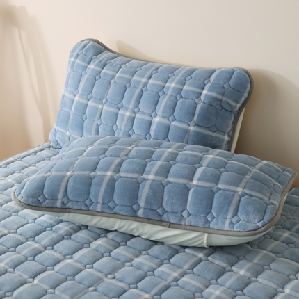 91家纺网 家纺一手货源 找家纺 （总）凌云家纺 2025新款牛奶绒夹棉枕套