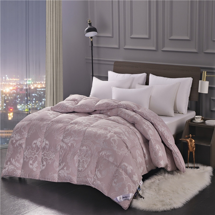 91家纺网 家纺一手货源 找家纺 （总）颐羽达 新款柔赛丝提花双层羽绒被被壳 防钻绒鹅绒被内胆芯被壳