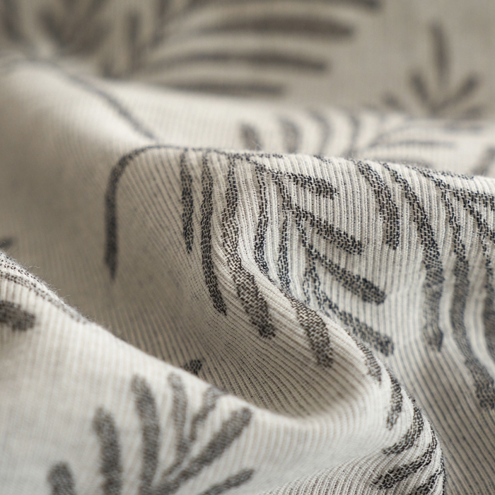 91家纺网 家纺一手货源 找家纺 慕尚家纺 2025新款磨毛提花双层纱四件套 森木灰