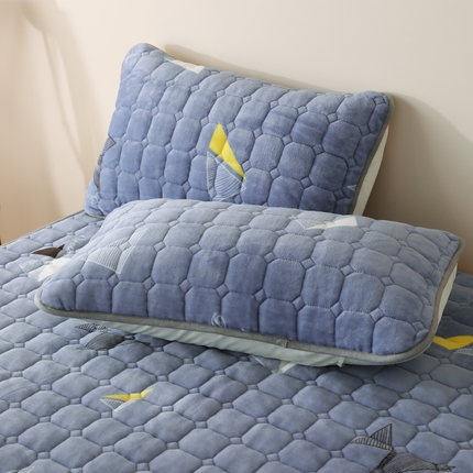 91家纺网 家纺一手货源 找家纺 （总）凌云家纺 2025新款牛奶绒夹棉枕套