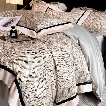 家居1号家纺 2024新款新疆长绒棉数码印花四件套-古典系列 莫里