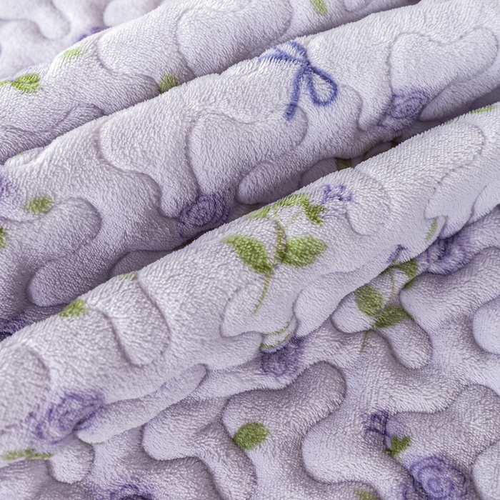 91家纺网 家纺一手货源 找家纺 美莱家纺 2024直播热款加厚秋冬牛奶绒床盖单件床罩床盖四件套 心动玫瑰