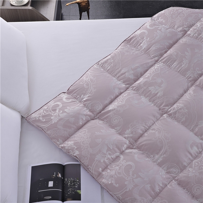 91家纺网 家纺一手货源 找家纺 （总）颐羽达 新款柔赛丝提花双层羽绒被被壳 防钻绒鹅绒被内胆芯被壳