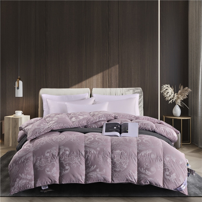 91家纺网 家纺一手货源 找家纺 （总）颐羽达 新款柔赛丝提花双层羽绒被被壳 防钻绒鹅绒被内胆芯被壳