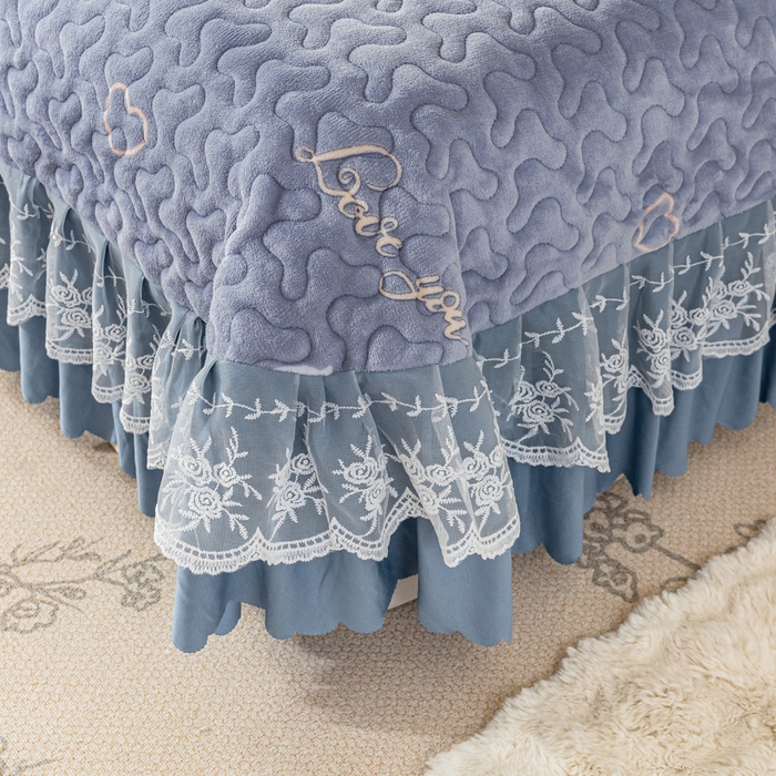 91家纺网 家纺一手货源 找家纺 美莱家纺 2024直播热款加厚秋冬牛奶绒床盖单件床罩床盖四件套 梦想明天