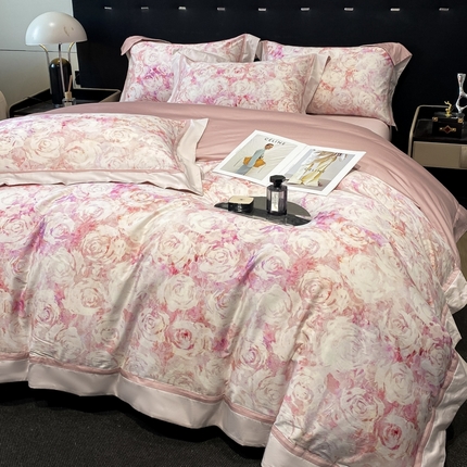 91家纺网 家纺一手货源 找家纺 （总）家居1号家纺 2024新款新疆长绒棉数码印花四件套-时尚系列