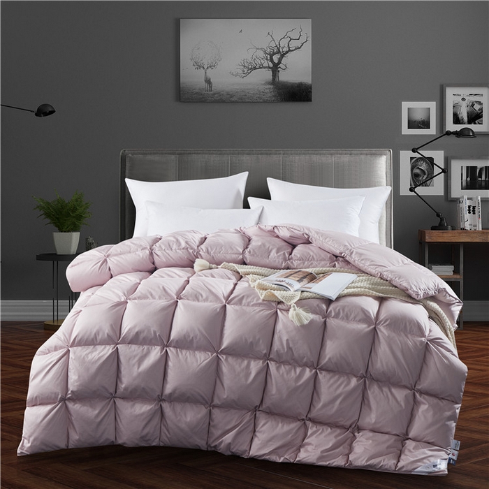 91家纺网 家纺一手货源 找家纺 （总）颐羽达 80s全棉贡缎柔赛丝面包羽绒被被壳 自充绒鸭绒被内胆芯布料