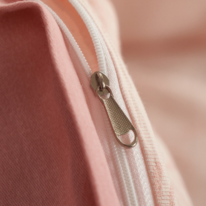 91家纺网 家纺一手货源 找家纺 慕尚家纺 2025新款磨毛提花双层纱四件套 森木粉