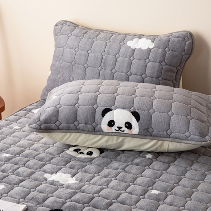 91家纺网 家纺一手货源 找家纺 （总）凌云家纺 2025新款牛奶绒夹棉枕套