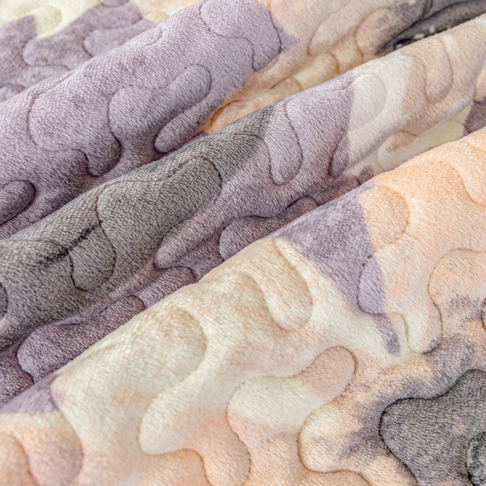 91家纺网 家纺一手货源 找家纺 美莱家纺 2024直播热款加厚秋冬牛奶绒床盖单件床罩床盖四件套 秘境花朵