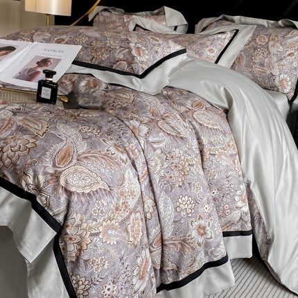 91家纺网 家纺一手货源 找家纺 （总）家居1号家纺 2024新款新疆长绒棉数码印花四件套-古典系列
