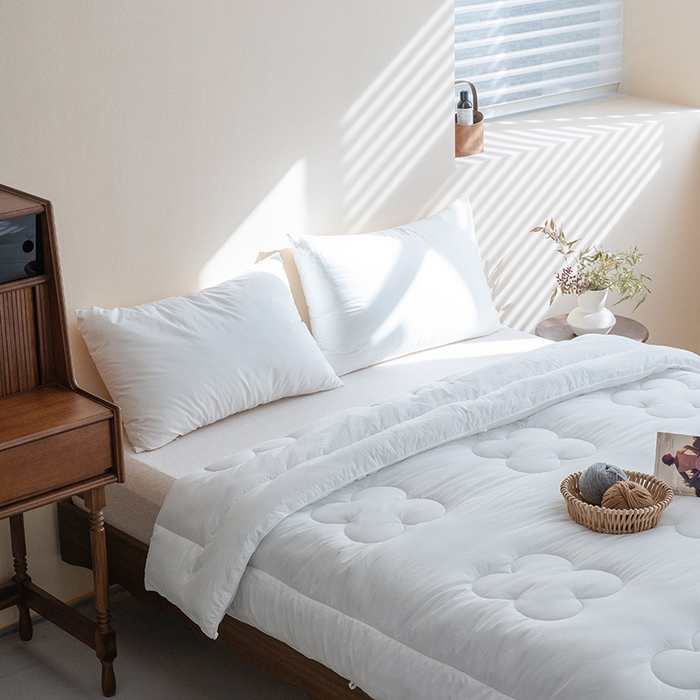 91家纺网 家纺一手货源 找家纺 （总）小春日和 2024新款白色抗菌被芯双人被子2m加厚保暖冬被春秋被6斤白色柔软被芯1.5m加大被