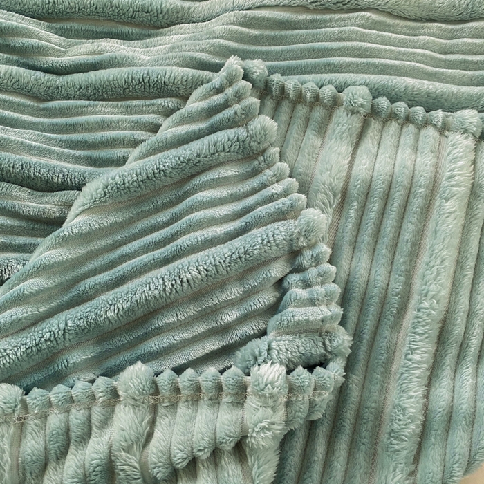 91家纺网 家纺一手货源 找家纺 潮邦创意家居 2025新款澳密绒双面加厚毯毛毯盖毯 澳密绒-岩绿