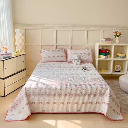 91家纺网 家纺一手货源 找家纺 （总）金丝鸟 2024新款全棉纯棉加牛奶绒夹棉加绒床盖