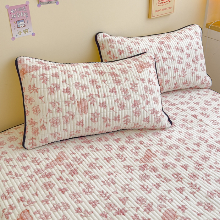 91家纺网 家纺一手货源 找家纺 （总）金丝鸟 2024新款牛奶绒夹棉床笠