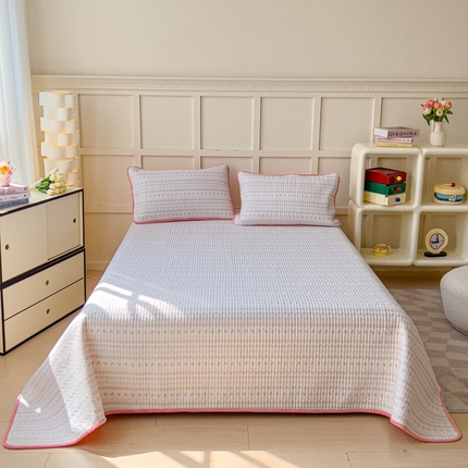 91家纺网 家纺一手货源 找家纺 （总）金丝鸟 2024新款全棉纯棉加牛奶绒夹棉加绒床盖