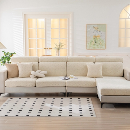 91家纺网 家纺一手货源 找家纺 （总）沐沐家纺 2026新款小树叶沙发笠