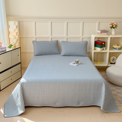 91家纺网 家纺一手货源 找家纺 （总）金丝鸟 2024新款全棉纯棉加牛奶绒夹棉加绒床盖