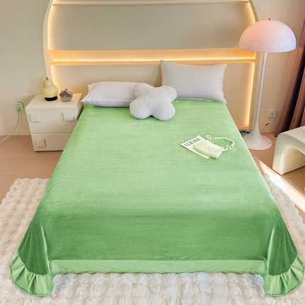 91家纺网 家纺一手货源 找家纺 （总）金盛纺 2024新款牛奶绒纯色单床单