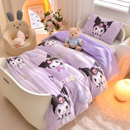 91家纺网 家纺一手货源 找家纺 （总）宝贝优选 2024新款三丽鸥牛奶绒可拆卸款冬被被子被芯